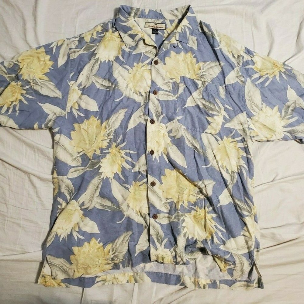 Men's Tommy Bahama 100% Silk Hawaiian Camp Shirt